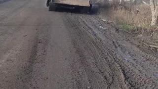 The M2 Bradley is being recovered by 2 BREMs.