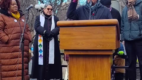 "ICE out for good" NYC supports the general strike in Minnesota.
