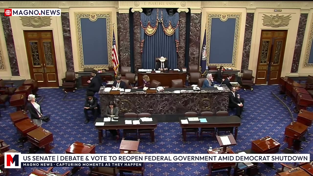 🇺🇸 Senate | Debate and Vote to Reopen Government after 37 Days of Democrat Shutdown [LIVE]