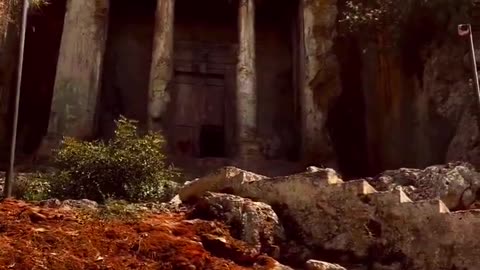 The Tomb of Amyntas – Fethiye, Türkiye Carved into the limestone cliffs