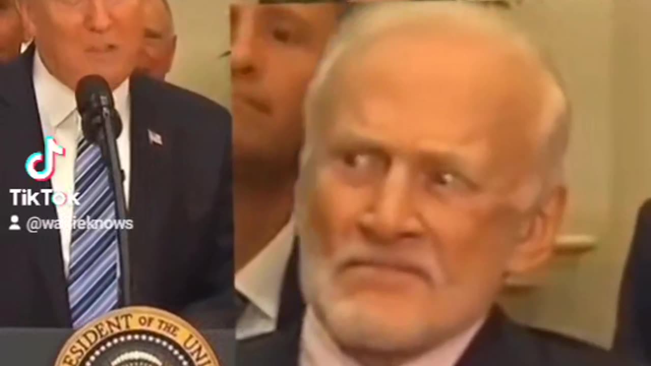 Buzz Aldrin's expression about space exploration