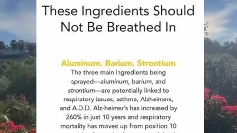 The spraying of our skies, the blocking of our sun, the use of frequency!