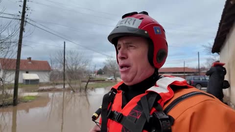 Drone video shows vast scale of flooding in Kosovo