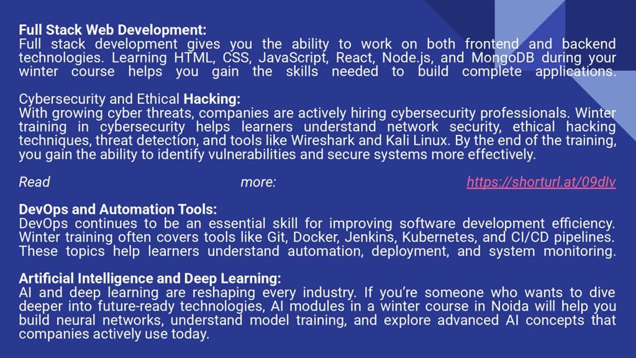 Top Technical Skills to Learn in Winter Training