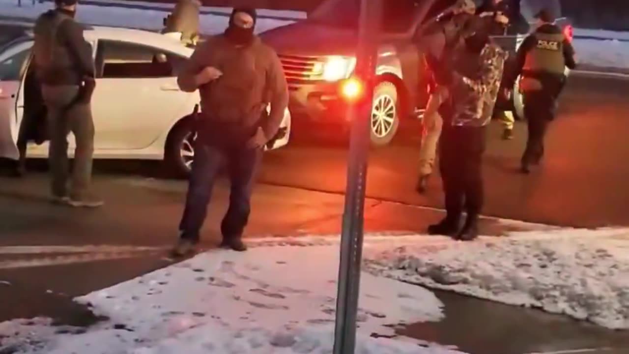 Liberal teacher cries victim after being arrested for ramming an ICE vehicle