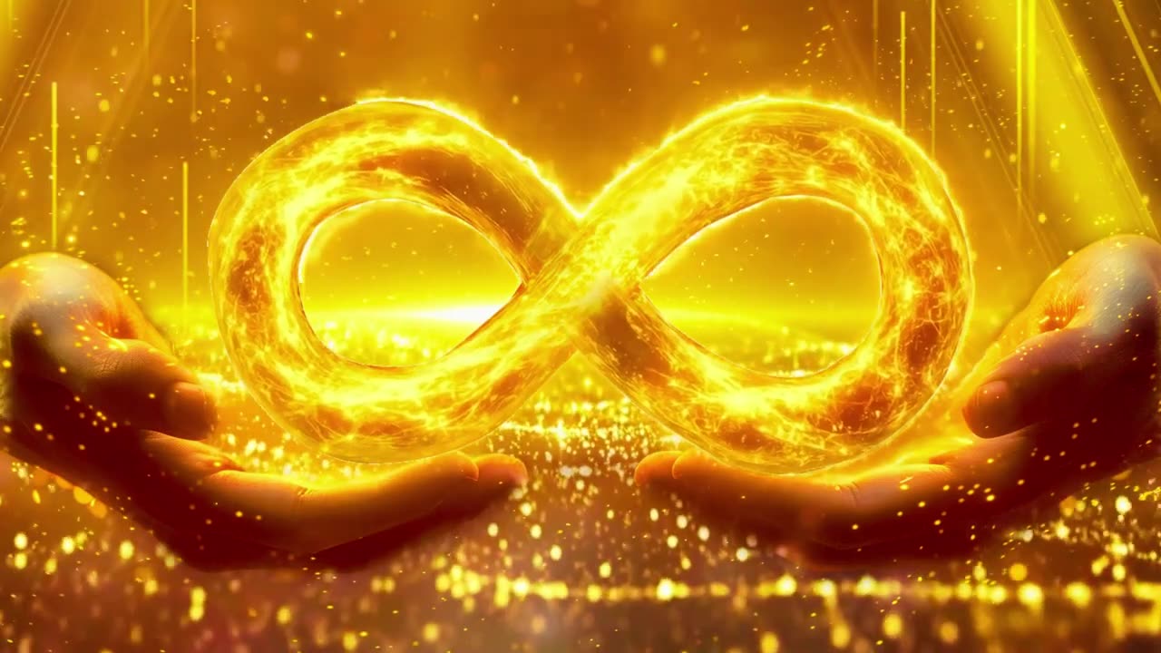 (4K) 888 Hz - Frequency of Abundance and Infinite Flow - 10 Hours of Golden Healing Energy