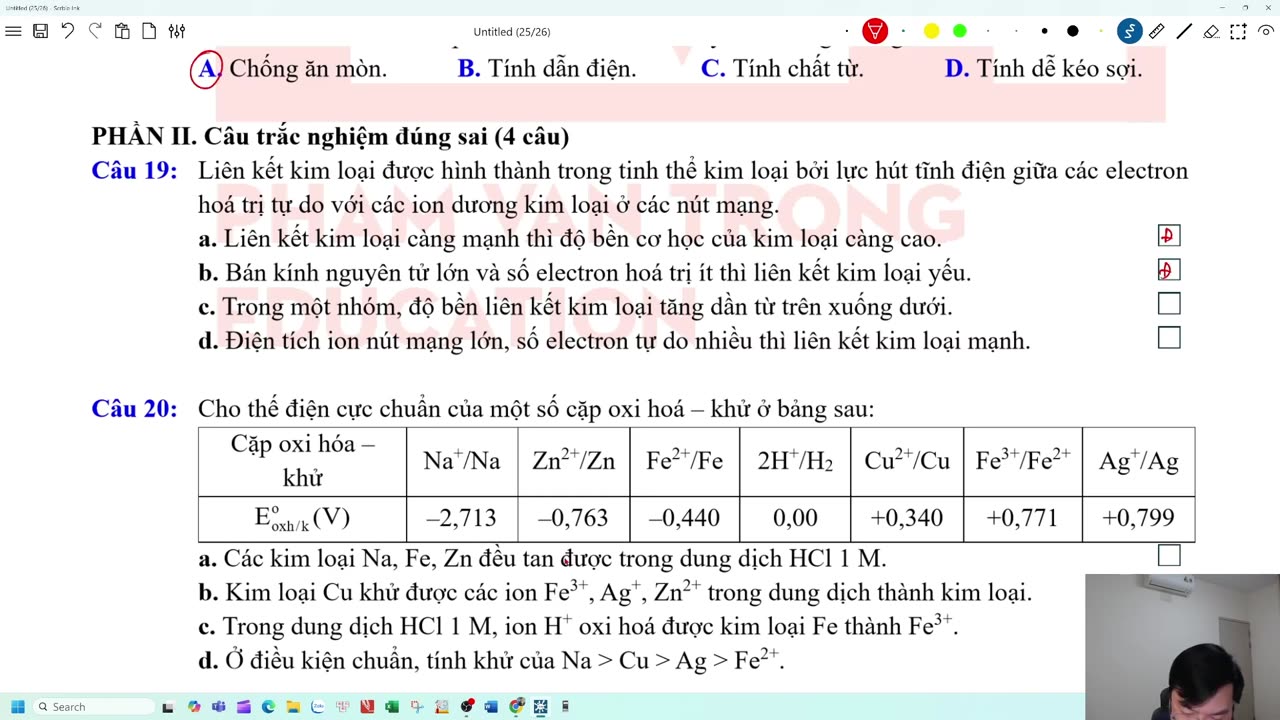 "TỔNG ÔN ĐẠI CƯƠNG KIM LOẠI "