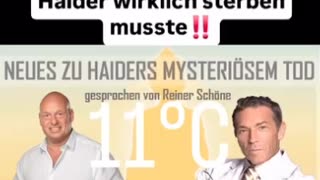 Warum Star - Politiker Jörg Haider wirklich sterben musste ⁉️