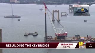 China built that in under 4 years🧐 / It is now 18 months since Key Bridge fell in Baltimore.