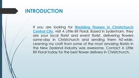 If you are looking for Wedding Flowers in Christchurch Central City