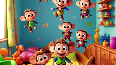 Five Little Monkey - Kids Nursery Rhyme