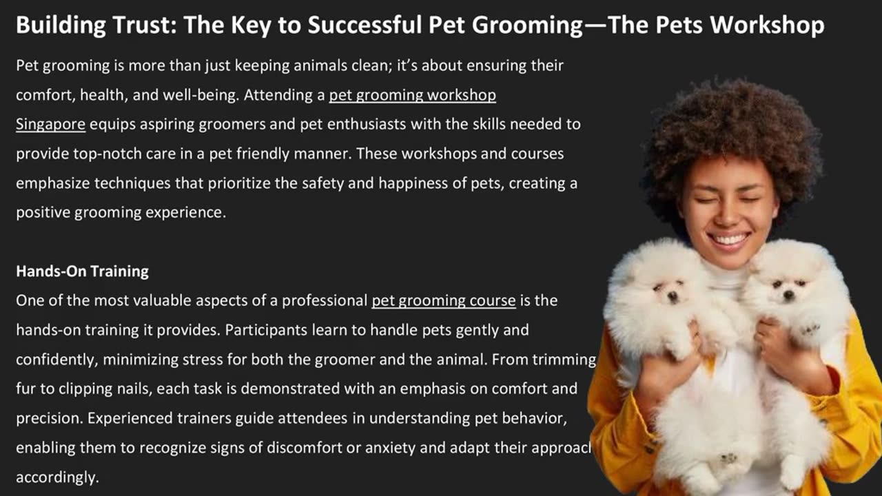 Building Trust: The Key to Successful Pet Grooming — The Pets Workshop