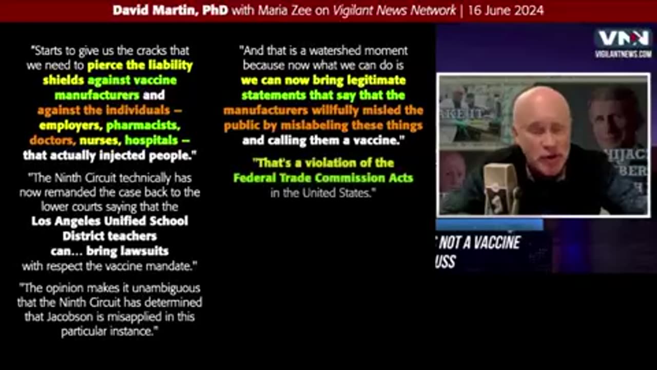 Pfizer & Moderna are financially & criminally liable for deceiving the public, says David Martin PhD