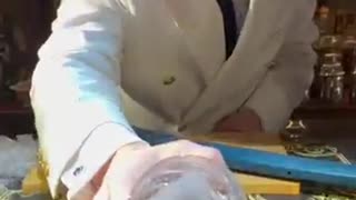 Tokyo’s Most Famous Samurai Bartender! Making Ice Diamonds with a Sword | Street Food