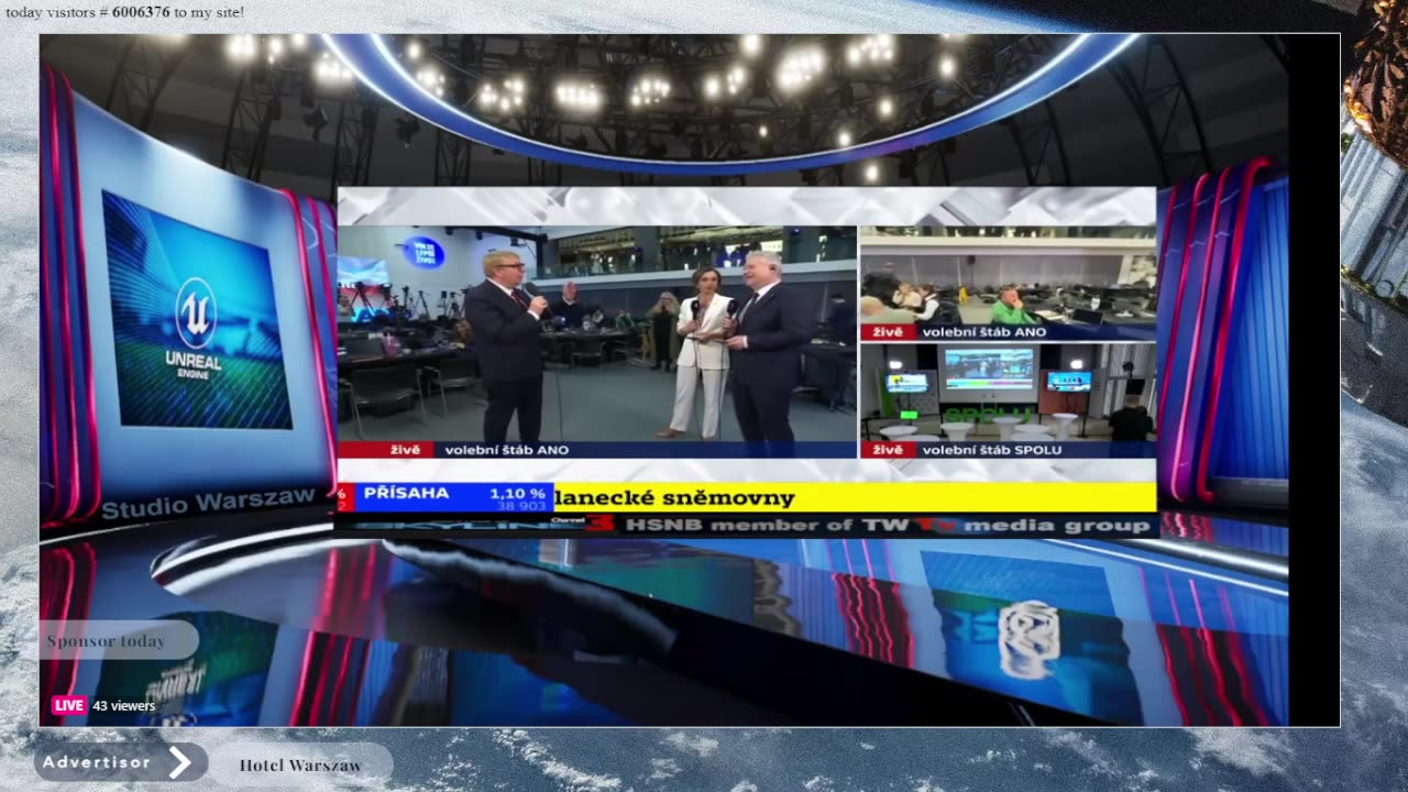 HSNB Skyline Channel 8 - live reatsream from Eutelsat9b