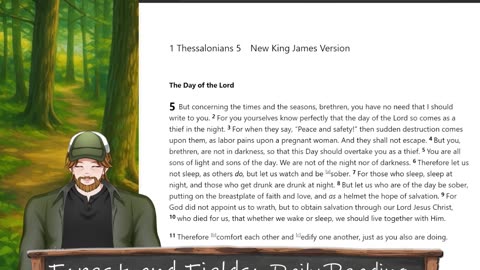 Forest and Fields Daily reading: 1 Thessalonians 5