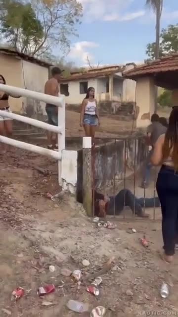 Some people fighting