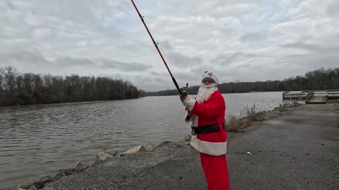What Santa does on his day off-