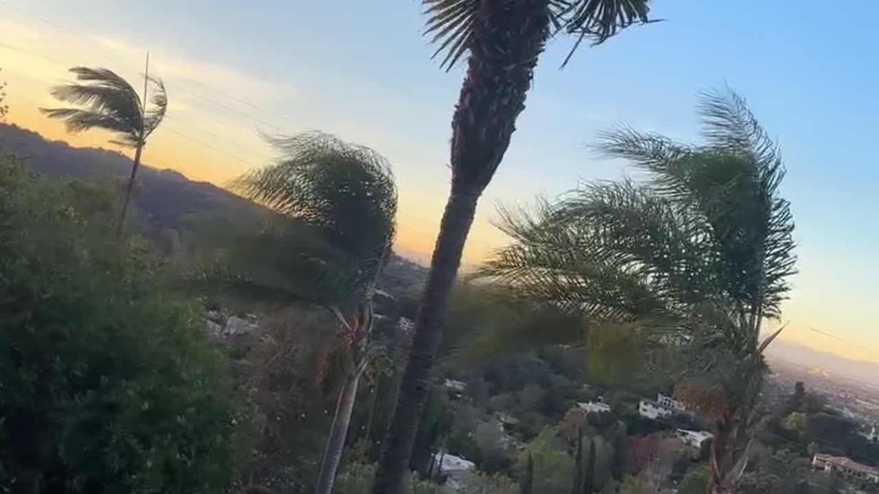 California storms place
