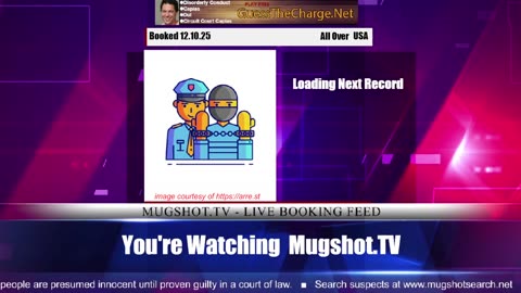 Mugshot TV - Live Arrest Booking Video Stream