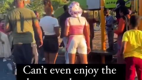 No White people at playgrounds in Europe anymore - just angry blacks_