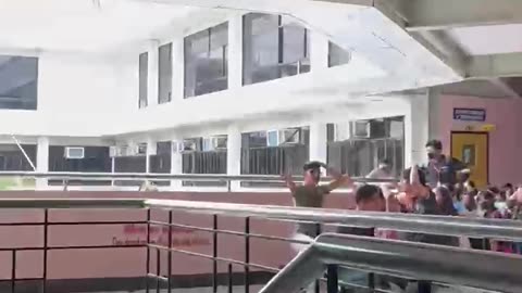 UM Matina BE Building During the 7.6 Earthquake