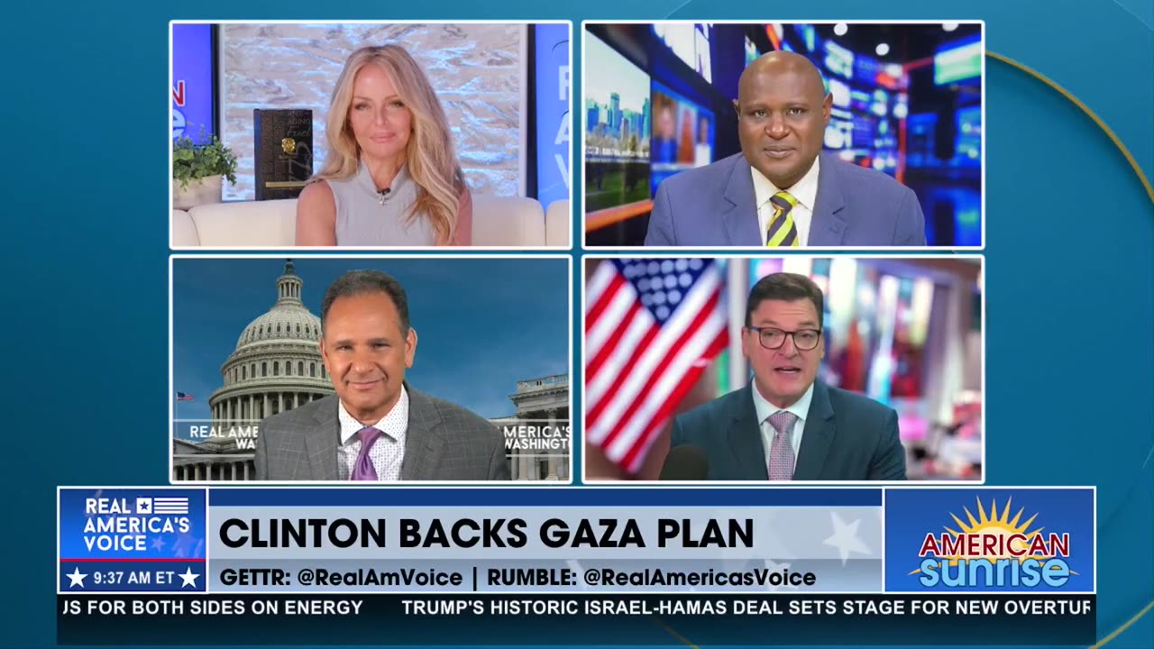😲 CLINTON BACKS GAZA PLAN
