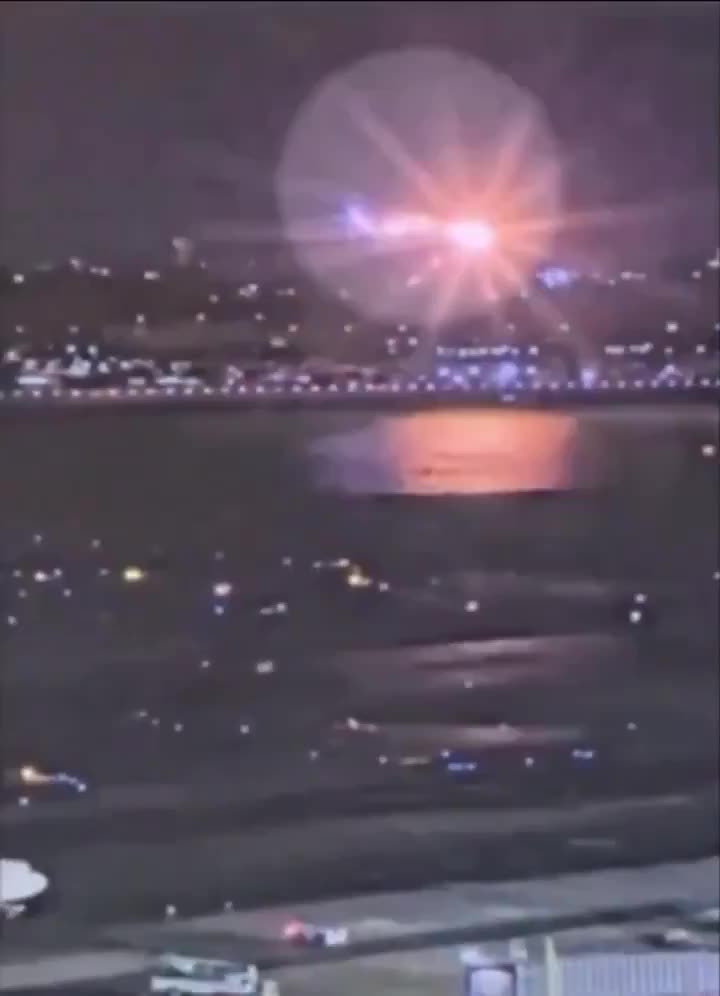 Clearer Footage Of The BlackHawk-American Airlines Crash In Washington DC