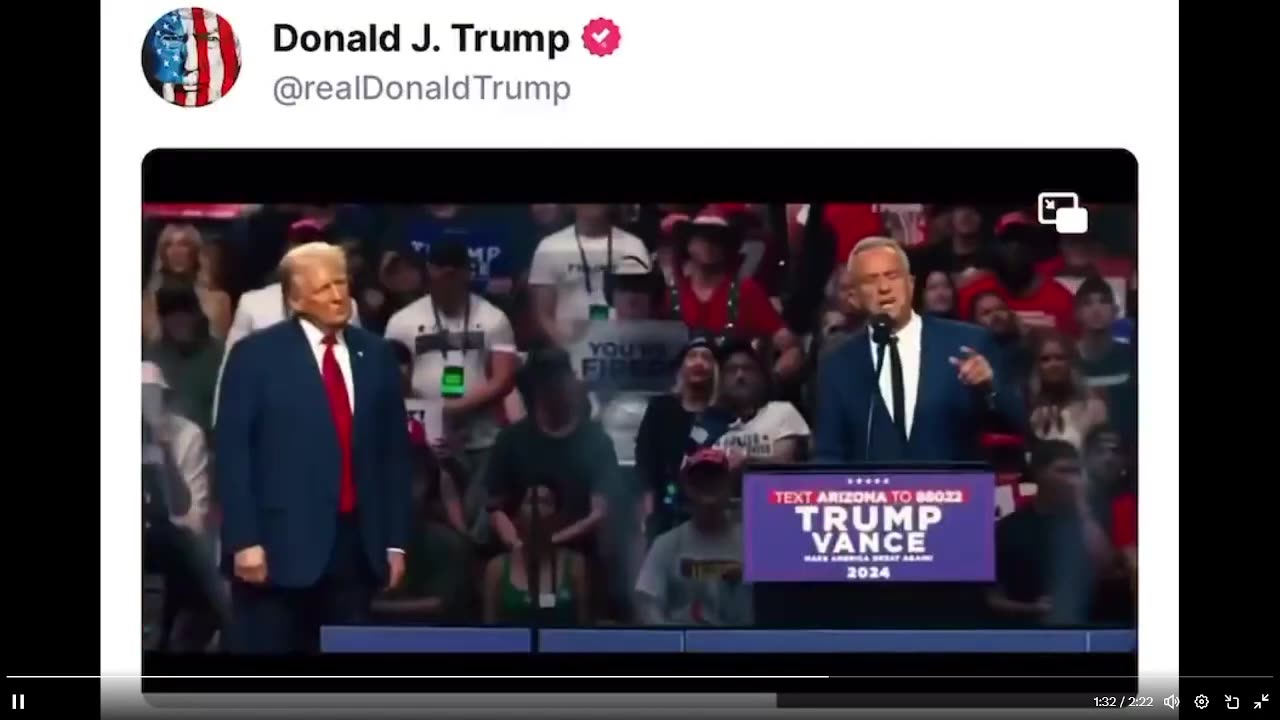 Tổng thống Trump vừa đăng tải đoạn video có sự góp mặt của Tulsi, RFK Jr., JD Vance và Elon...
