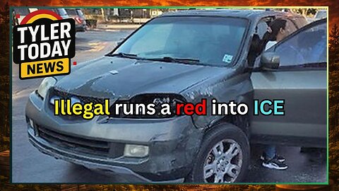 Illegal alien crashes into ICE vehicle after running red light
