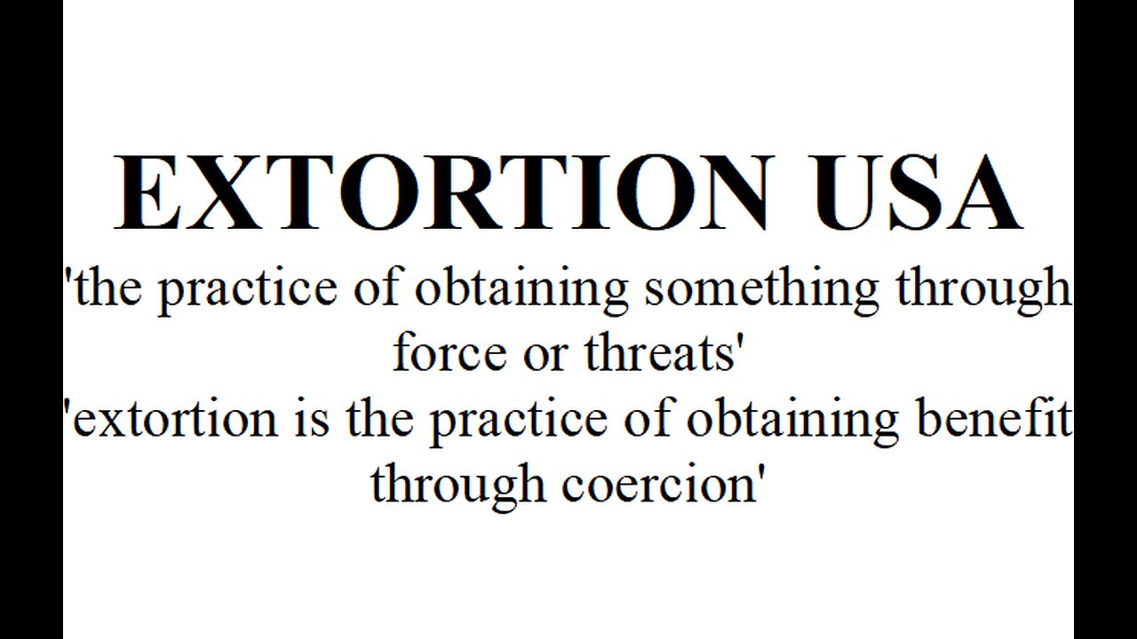 EXTORTION USA