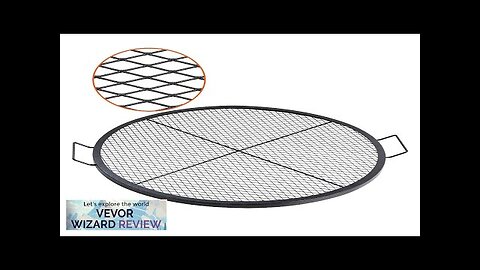 VEVOR X-Marks Fire Pit Grill Grate Round Cooking Grate Heavy Duty Steel Review