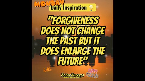 🗣Forgiveness Is Essential For A Successful Future‼️💪 #DailyInspiration #MorningQuote #SoberCoach