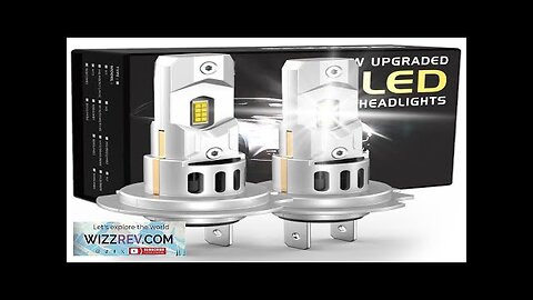 SEALIGHT 2PCS X3S H7 LED Car Headlight 6000LM Car Front Light Hi Review