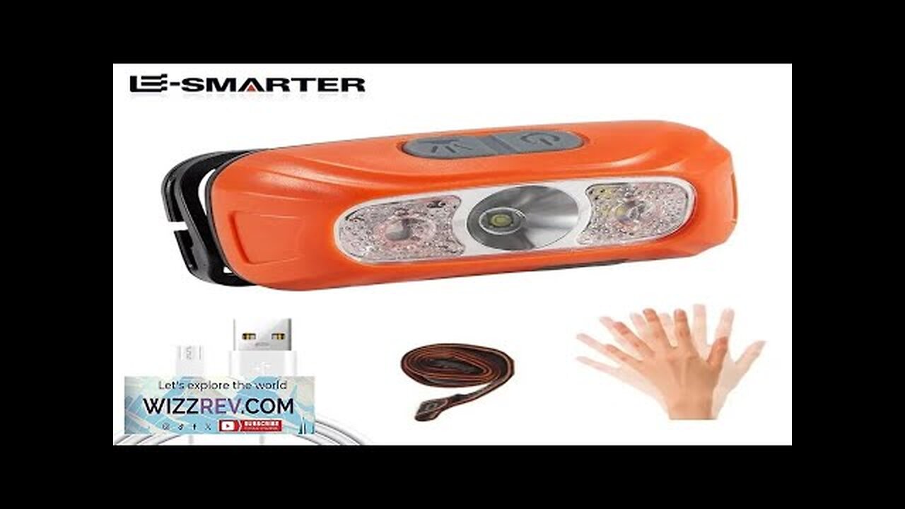 Sensor Headlamp LED High Bright Rechargeable Headlights COB Waterproof Fishing Camping Review