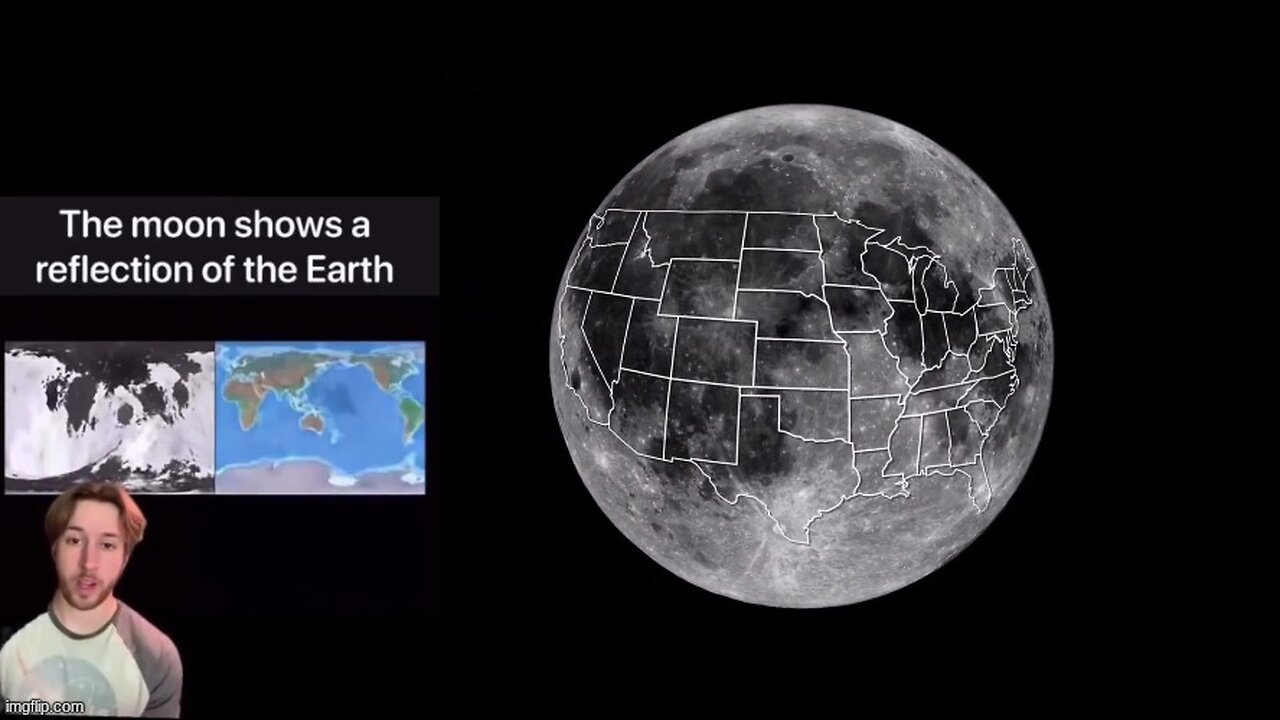 THE MOON SHOWS 🎑 A REFLECTION OF THE EARTH