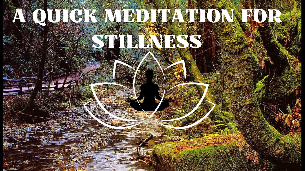 A Quick Meditation for Stillness