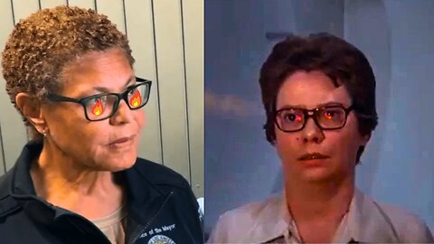 L.A. Mayor Karen Bass Freezes Into "Andromeda Strain" Catatonic State