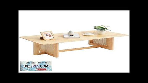 Rattan Coffee Table Rectangle Rattan Coffee Table 1-Tier for Living Room Review