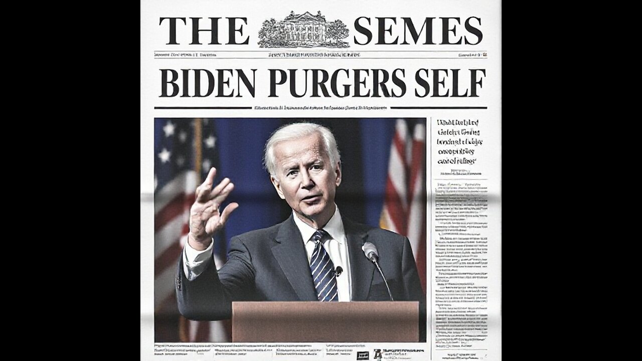 BIDEN PROVES HIS OWN GUILT WITH LAST PARDONS!!