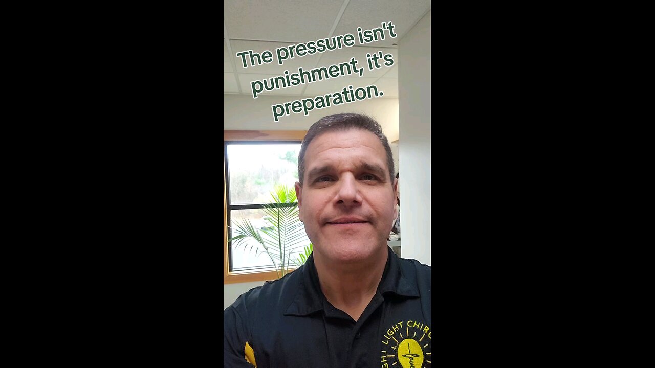 The pressure isn't punishment it's preparation