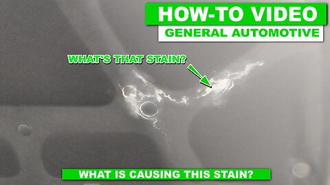 Have A Stain Under Your Hood? WATCH THIS!!