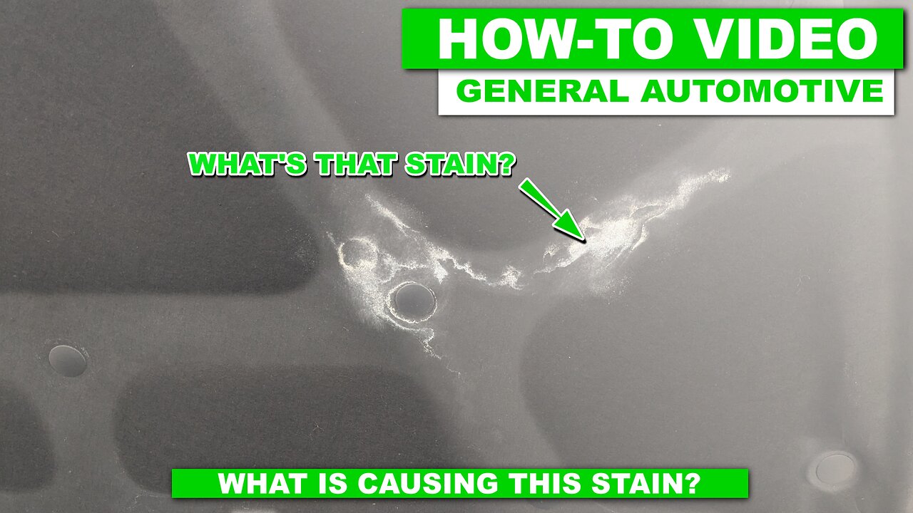 Have A Stain Under Your Hood? WATCH THIS!!
