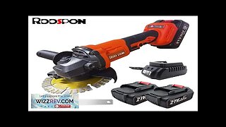 RDDSPON Brushless Electric Angle Grinder Cordless 125MM 3 Gears Cutting Machine Power Review