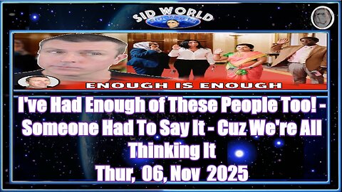 I've Had Enough of These People Too! - Someone Had To Say It - Cuz We're All Thinking It