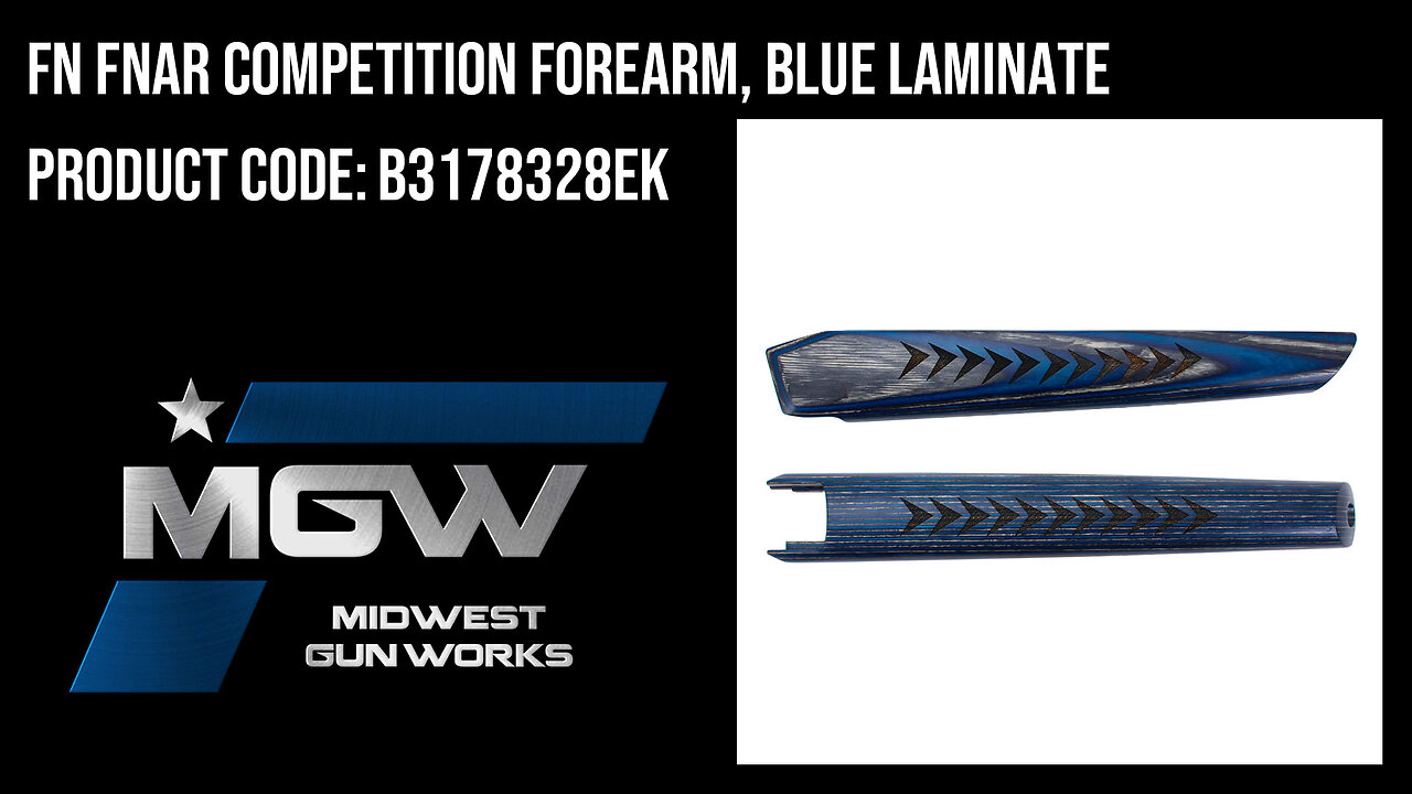 FN FNAR Competition Forearm, Blue Laminate - B3178328EK
