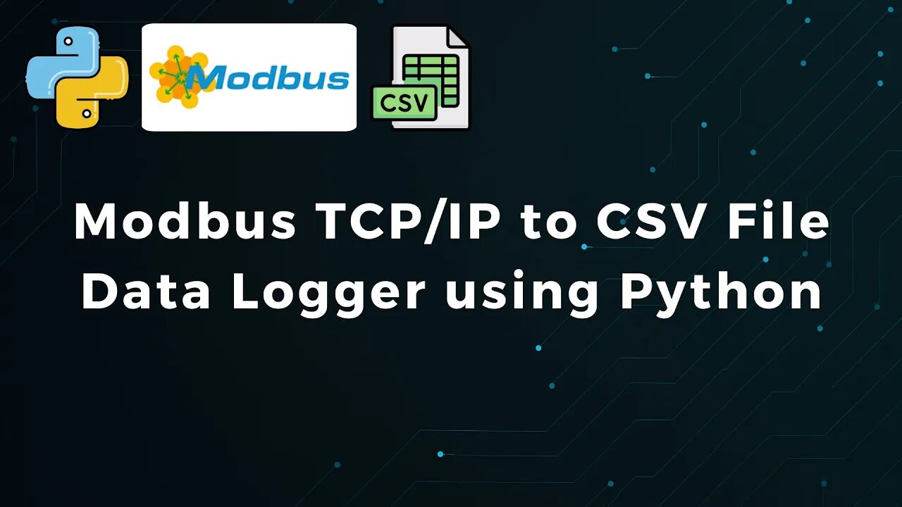 [BASIC] Modbus TCP/IP Device Data Logging to CSV File using Python