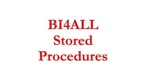 BI4ALL004 - Stored Procedures