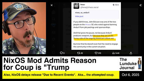 NixOS Mod Admits Reason for Coup is "Trump"