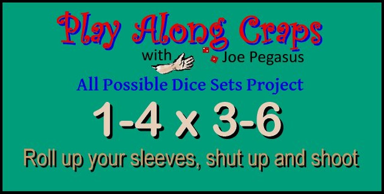 1-4 x 3-6 Dice Set On Hard Table